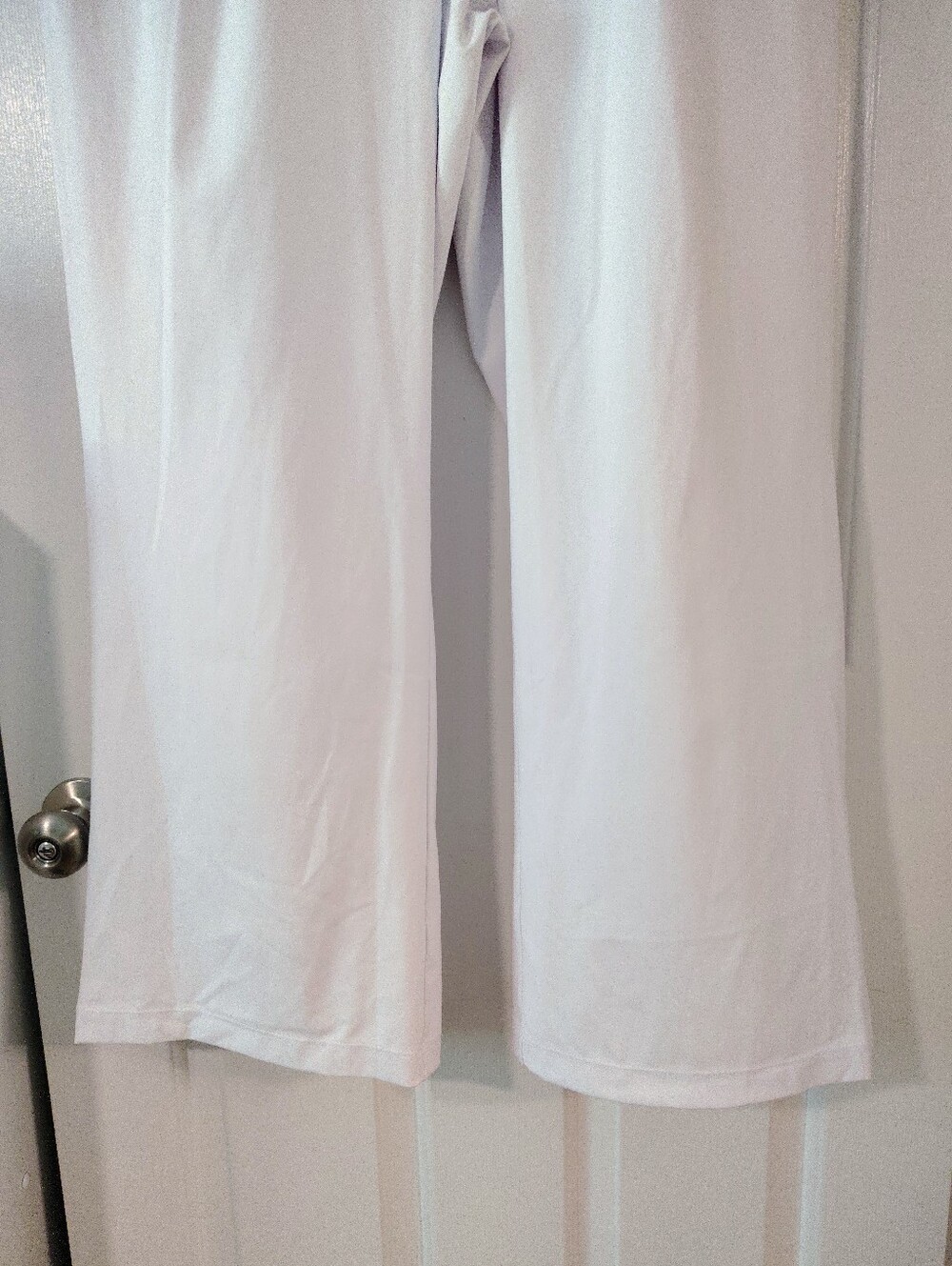 HALARA Flex High Waist Pocket Wide Leg and flare (M)Work Pants White - Picture 15 of 16